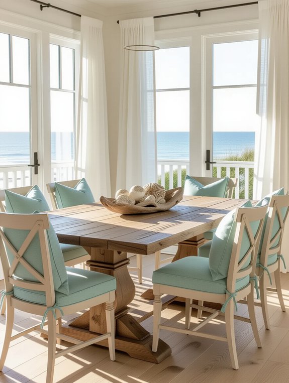 coastal dining room vibes