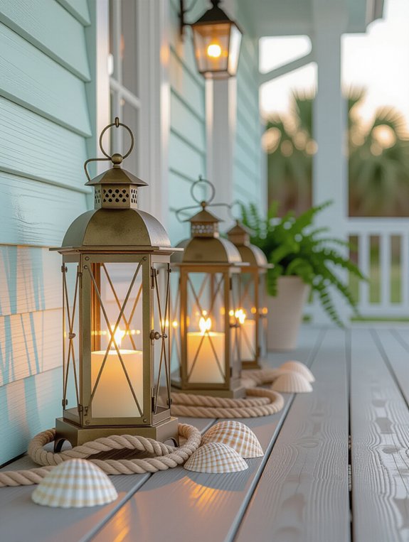 coastal lanterns for ambiance