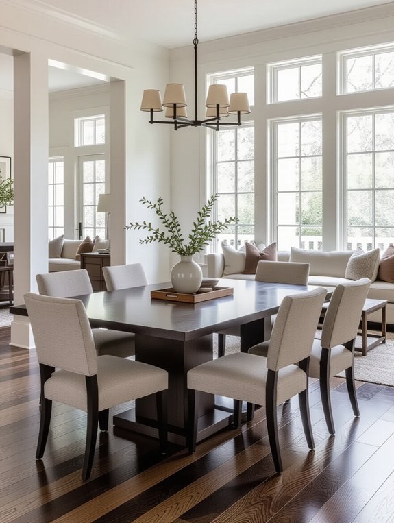 cohesive dining living integration