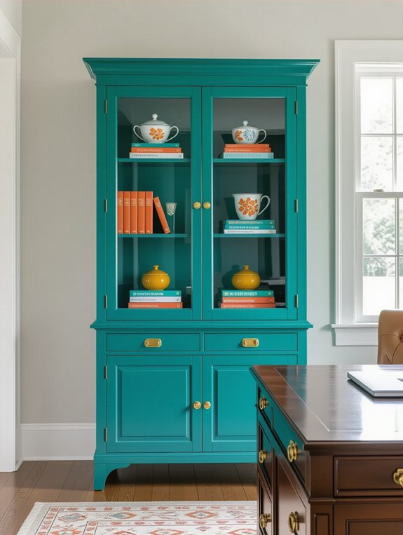 colorful accent cabinet inspiration