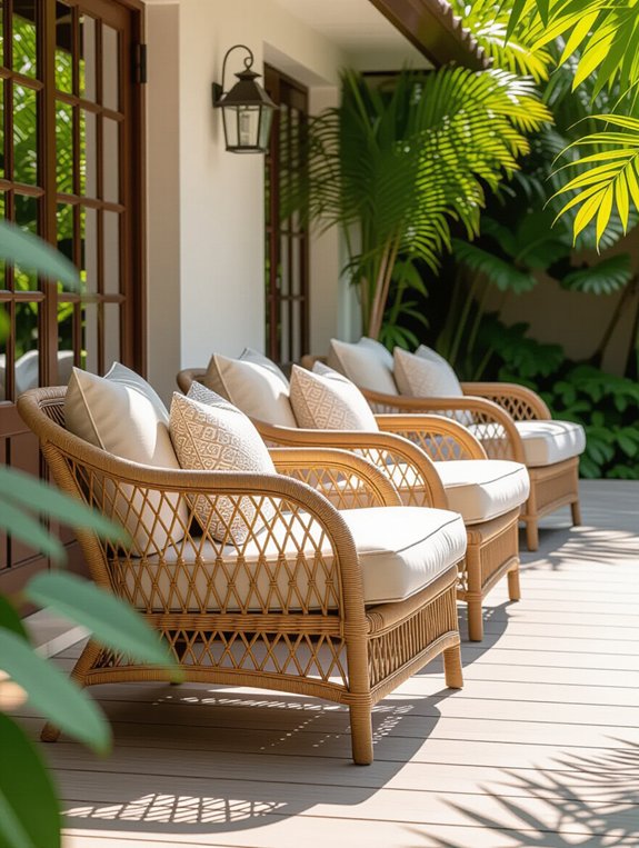 comfortable and stylish outdoor seating