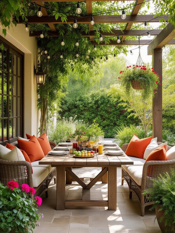 comfortable stylish outdoor oasis