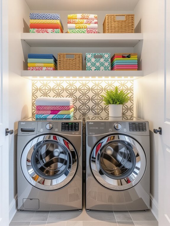 compact laundry closet essentials