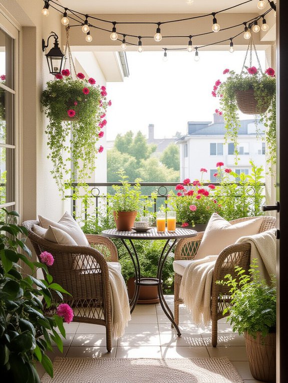 compact outdoor seating oasis