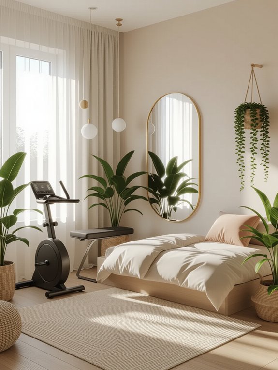 compact stylish gym furniture