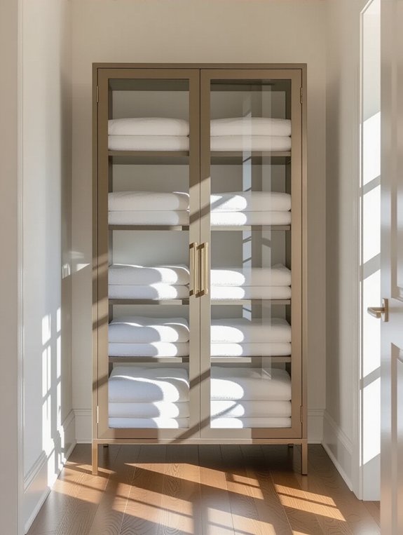 contemporary linen storage solution