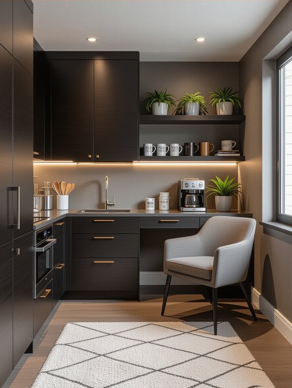 convenient coffee station setup