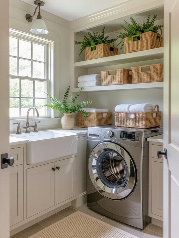 convenient laundry room sink
