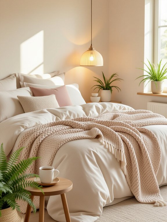 cozy blankets enhance comfort