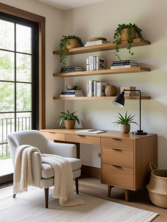 cozy corner desk nook