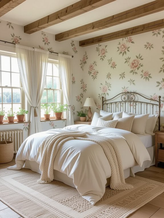 cozy countryside bedroom aesthetic