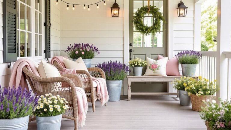 cozy farmhouse spring decor