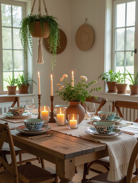 cozy glow with candles