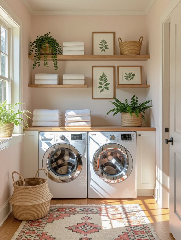 cozy laundry room decor