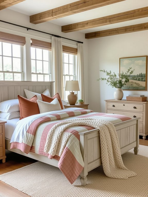 cozy layered farmhouse textures