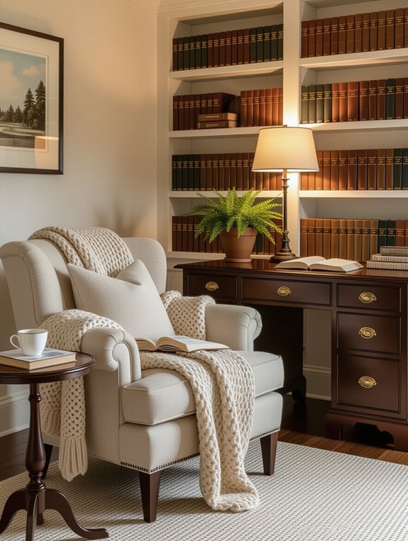 cozy nook with comfort