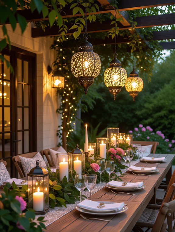 cozy outdoor ambiance lighting