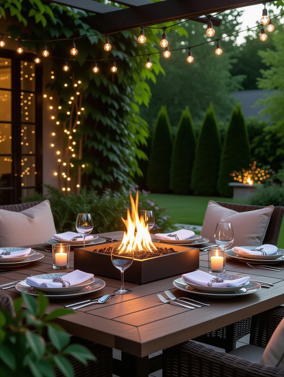 cozy outdoor dining experience