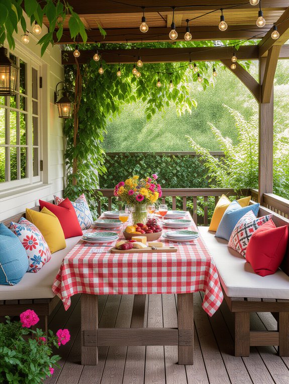 cozy outdoor gathering centerpiece