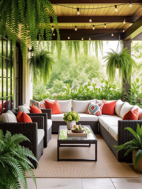 cozy outdoor living retreat