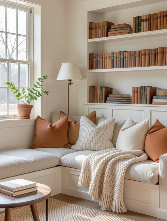 cozy reading nook setup