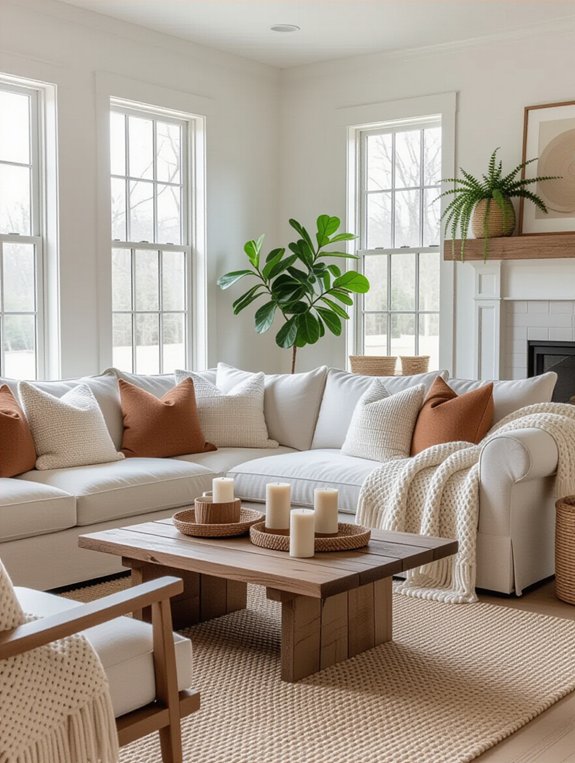 cozy relaxation zones created