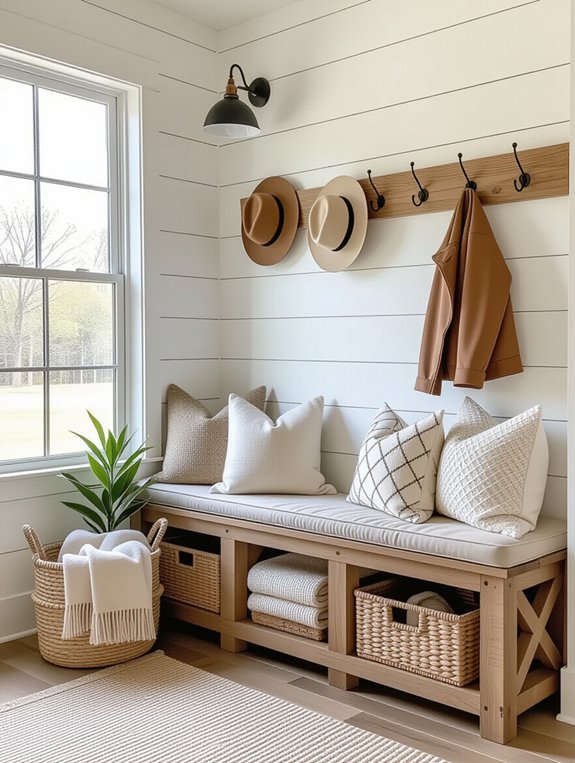 cozy retreat with cushions