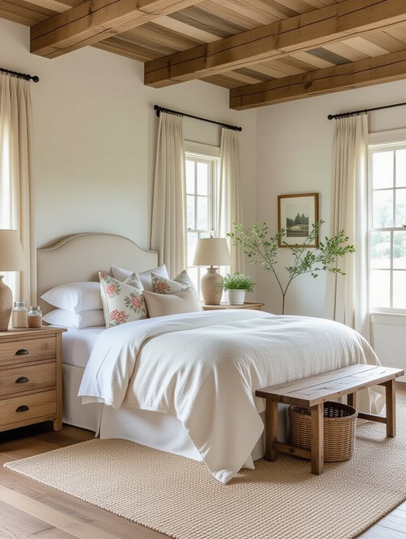 cozy rustic farmhouse bedroom