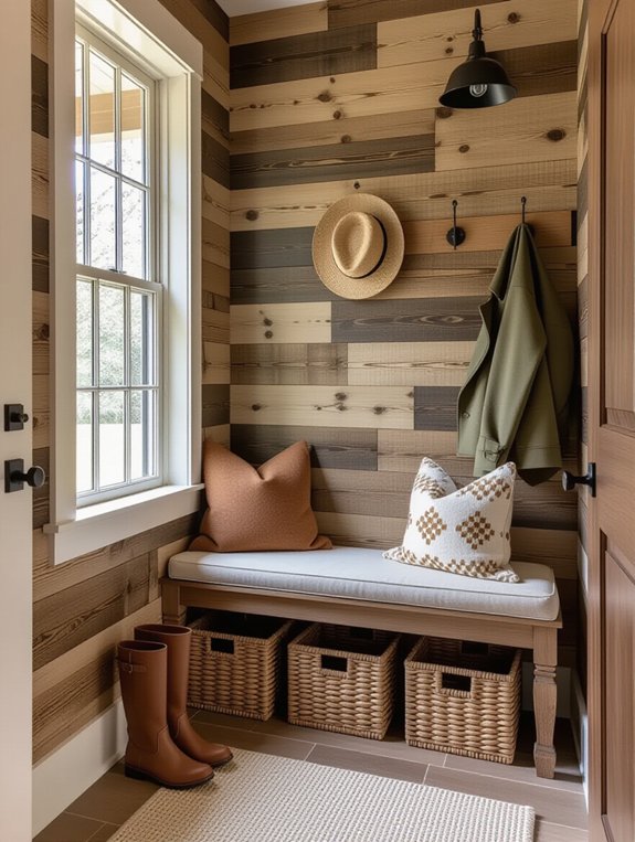 cozy rustic wood ambiance