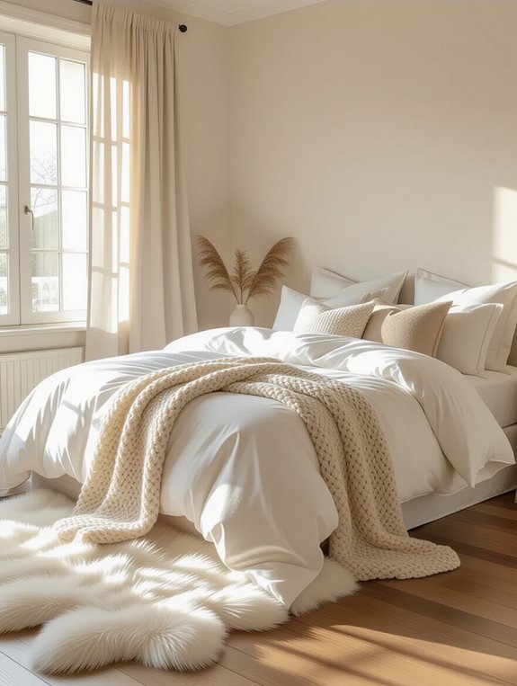 cozy soft textile layers