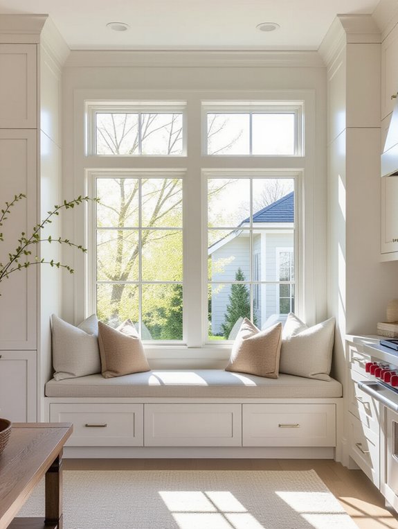 cozy storage window seat
