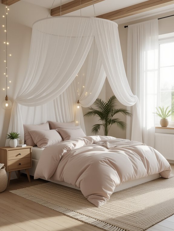 cozy stylish canopy retreat