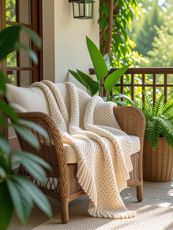 cozy throw blanket addition