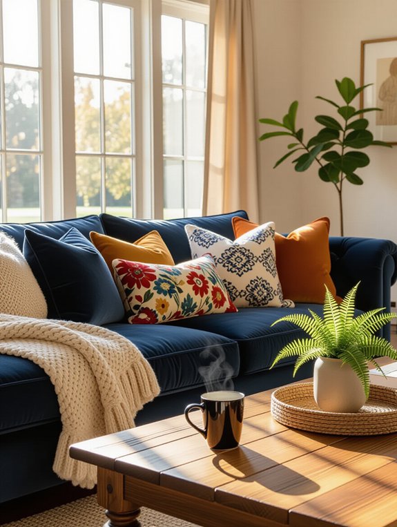 cozy throw pillows abundance