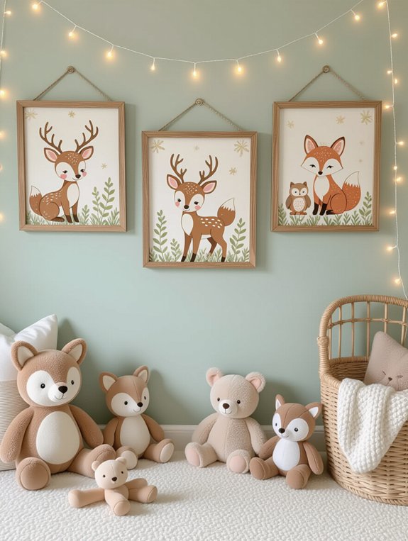 cozy woodland nursery decor