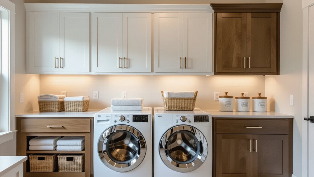 creative laundry room storage