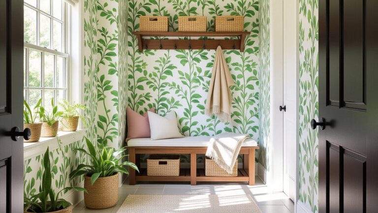 creative mudroom wallpaper designs