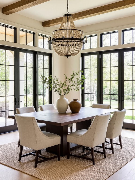 creative open concept dining design