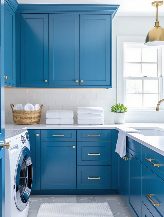 crisp cerulean cabinet ideas