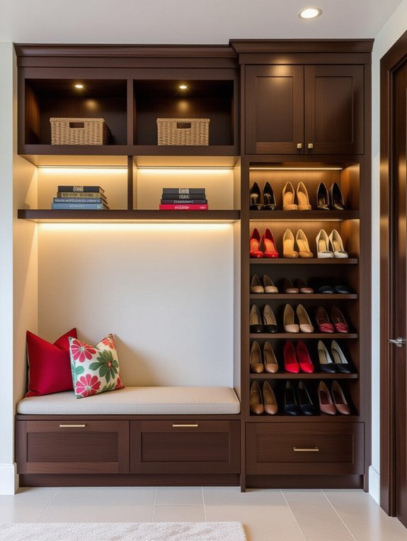 custom cabinetry enhances organization
