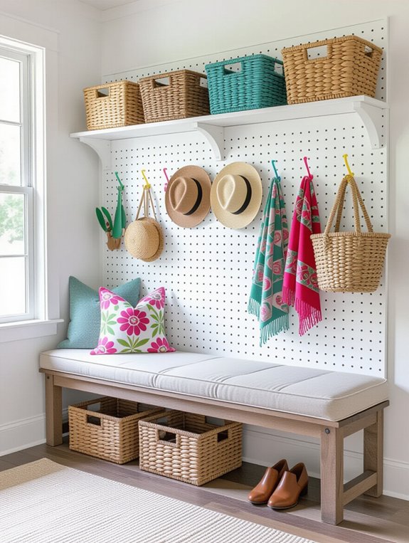 customizable pegboard wall organizer