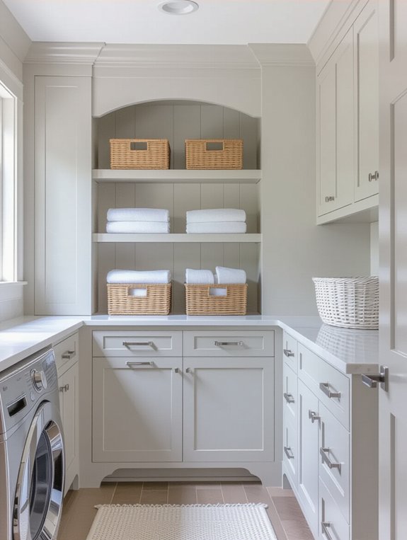 customized functional laundry storage