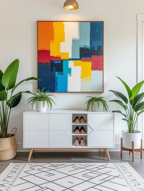 decorative cabinets for entryway