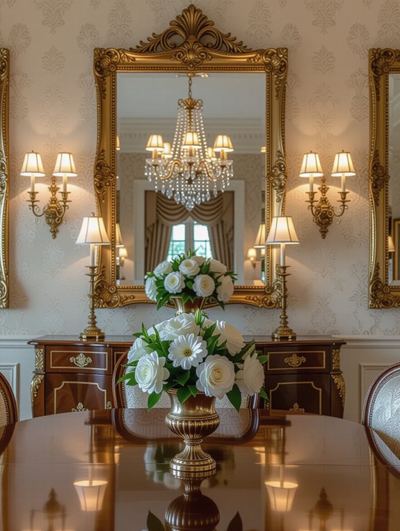 decorative mirrors enhance sophistication