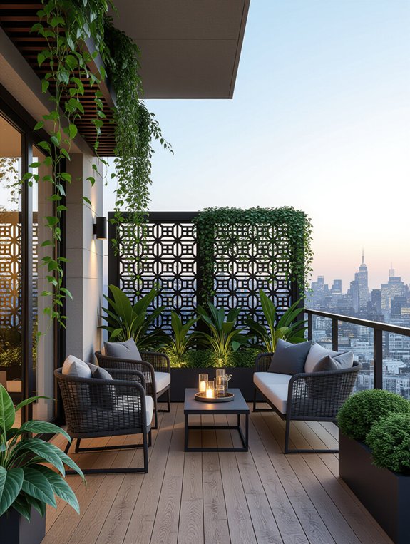 decorative privacy screens enhance