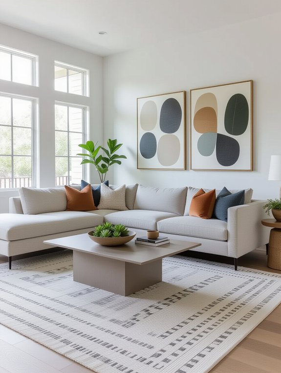 define spaces with rugs