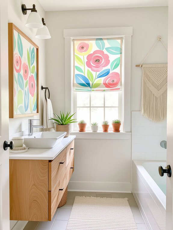 diy bathroom artwork projects