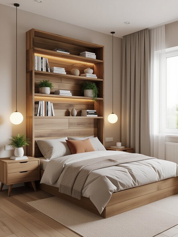 diy storage headboard project