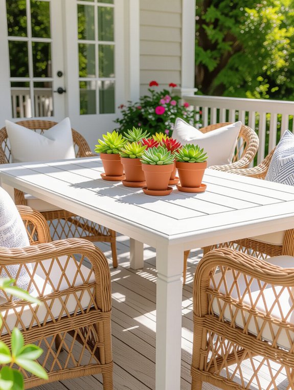 diy wicker table project