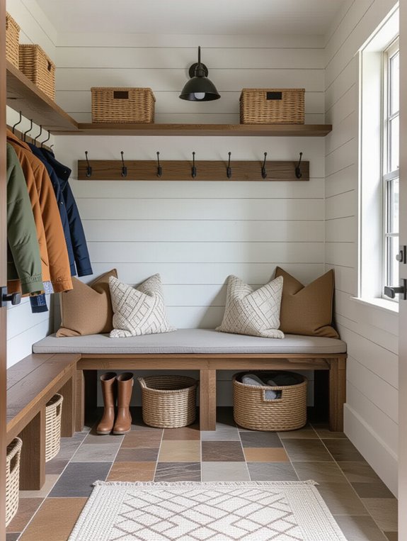 durable family friendly mudroom materials